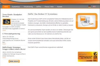 Entschlackt und pointiert - DaPhi Website Relaunch Bild: Entschlackt und pointiert - DaPhi Website Relaunch