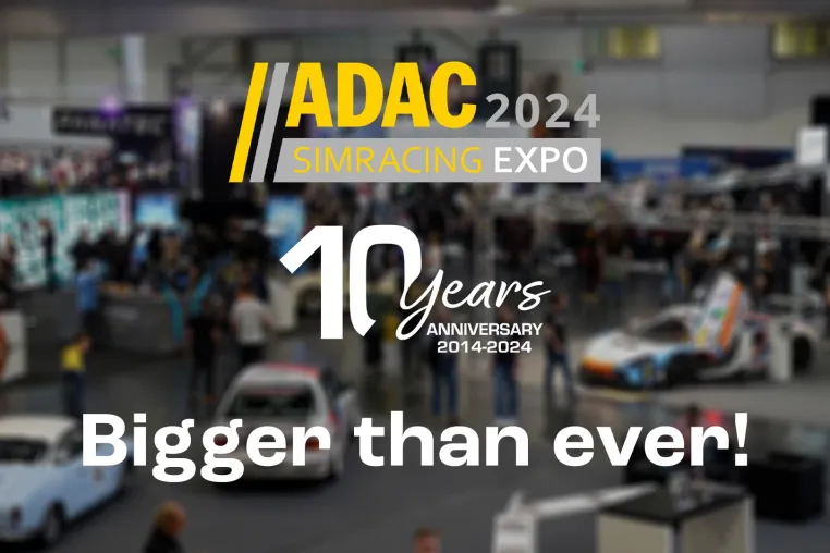 ADAC SimRacing Expo 2024 zum 10. Jubliäum– Größer und besser den je! Bild: ADAC SimRacing Expo 2024 zum 10. Jubliäum– Größer und besser den je!