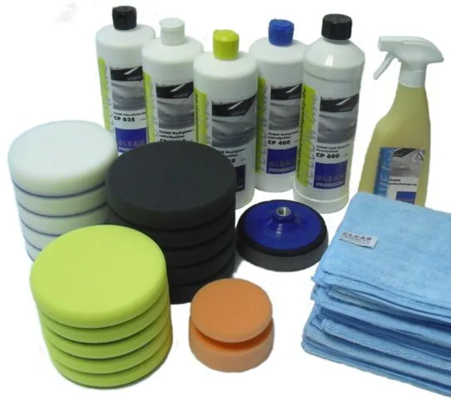 CLEAN PolierSystem-BOXmaxi - Die StartBOX für den Profi