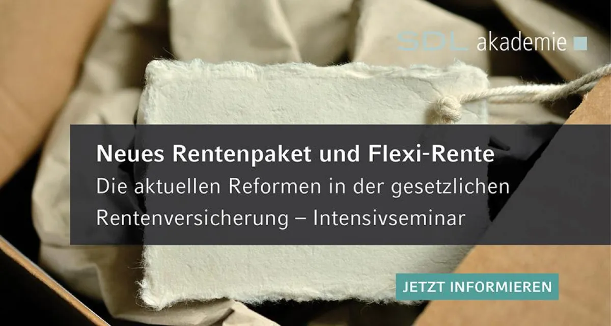 Neues Rentenpaket 2019 und Flexi-Rente