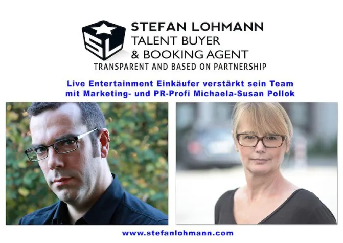 Bild: Live Entertainment Einkäufer Stefan Lohmann verstärkt Team mit Marketing- und PR-Profi Michaela-Susan Pollok