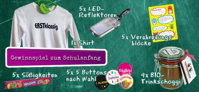 Bild: Die Einschulung bestens eingetütet: Kiwikatze füllt Schultüten