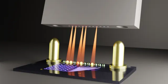 Bild: Ein „Stecker“ für lichtgesteuerte Chips