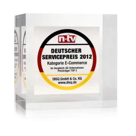 Bild: Deutscher Service Preis 2012 für die Versandapotheke mediherz.de