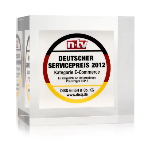 Bild: Deutscher Service Preis 2012 für die Versandapotheke mediherz.de