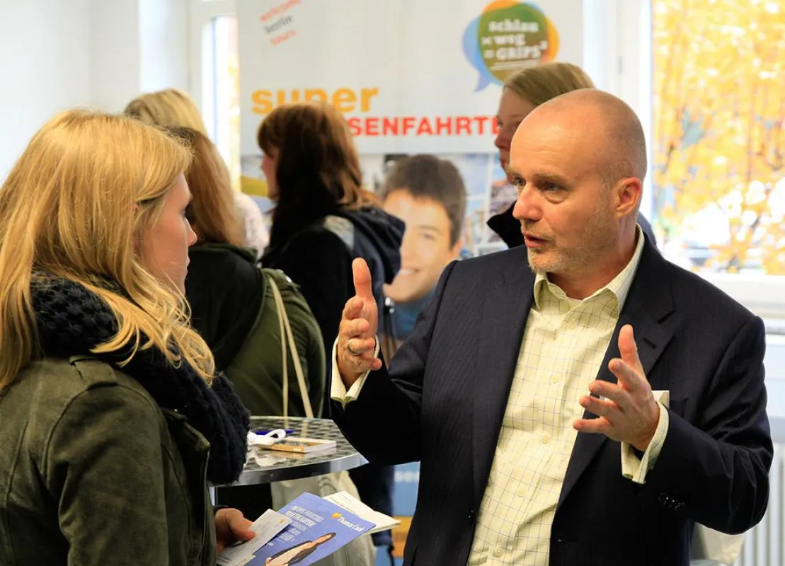 7. Firmenkontaktmesse auf dem Wernigeröder Campus der Hochschule Harz.