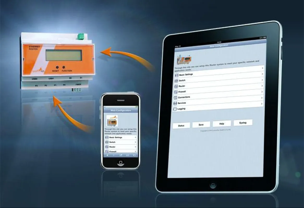 Webzugriff auf den Router per Smartphone