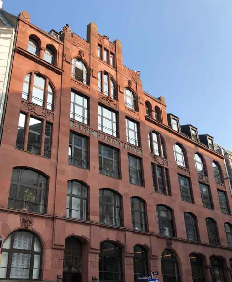 Das neue Büro von insglück in der Alten Bankenhalle, mitten in der Altstadt von Hamburg © insglück