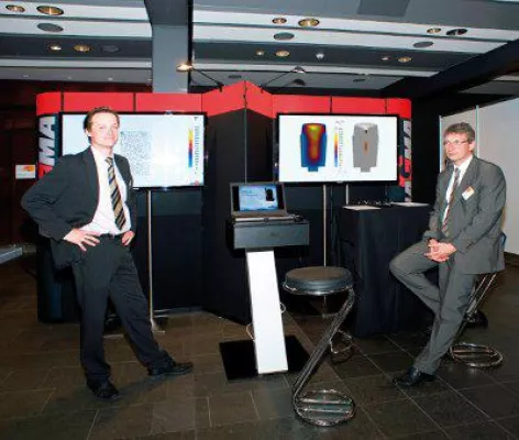 Simulation im Stahl-Blockguss Bild: Simulation im Stahl-Blockguss