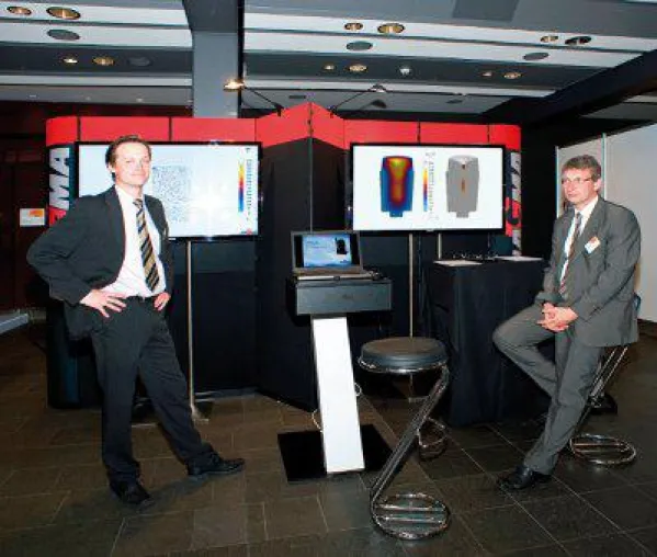 Simulation im Stahl-Blockguss Bild: Simulation im Stahl-Blockguss