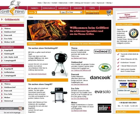 Bild: grillfuerst.de erhält Trusted Shops Gütesiegel