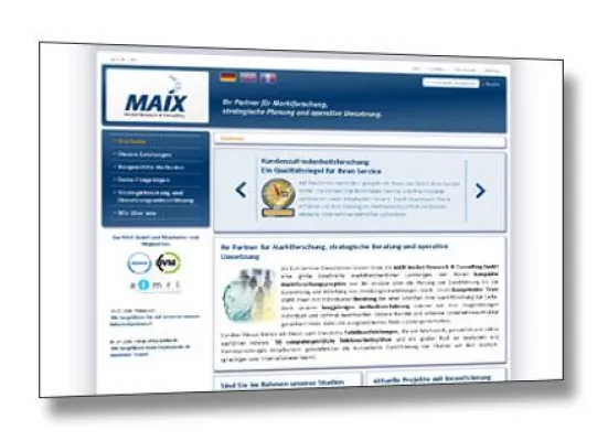 Bild: net4media startet mehrsprachige TYPO3-Homepage für die MAIX Market Research & Consulting GmbH