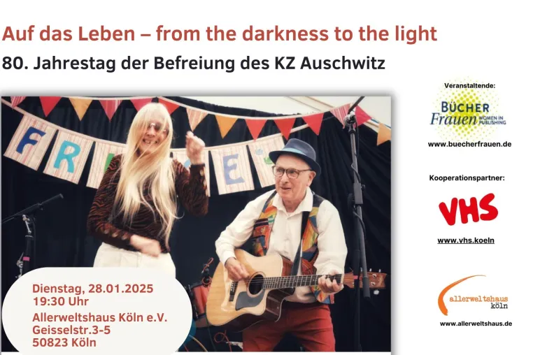 Bild:  Perfomance anlässlich des 80. Jahrestages der Auschwitz Befreiung 