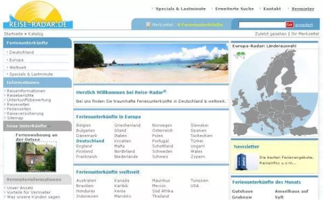 Bild: Dynamisches Wachstum des Reiseportals Reise-Radar