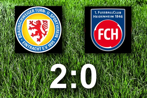 Bild: Starkes Team um Spielmacher Wiebe bringt Eintracht Braunschweig 2:0-Heimsieg gegen Top-Team aus Heidenheim