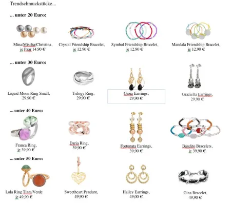 Bild: PIPPA&JEAN TREND CHECK: GROSSER SCHMUCK FÜR KLEINE BUDGETS