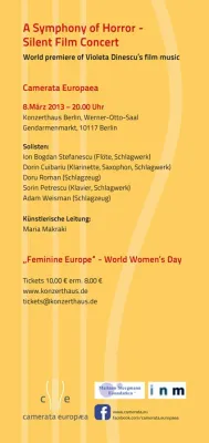 Multimedia Klassik | Film trifft Konzert - eine neue Vertonung für Nosferatu als Uraufführung Bild: Multimedia Klassik | Film trifft Konzert - eine neue Vertonung für Nosferatu als Uraufführung