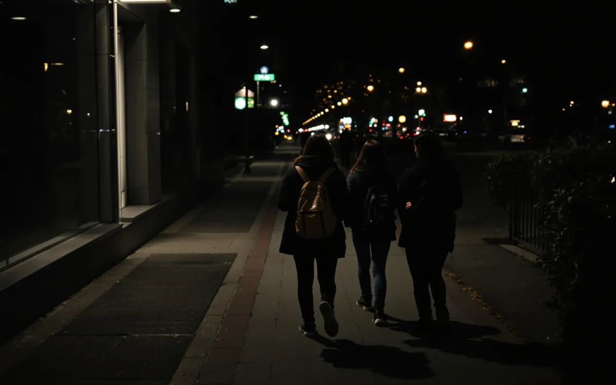 GVI weist Unfallrisiko im Herbst hin (© KI-generiertes Bild mit Stable Diffusion)