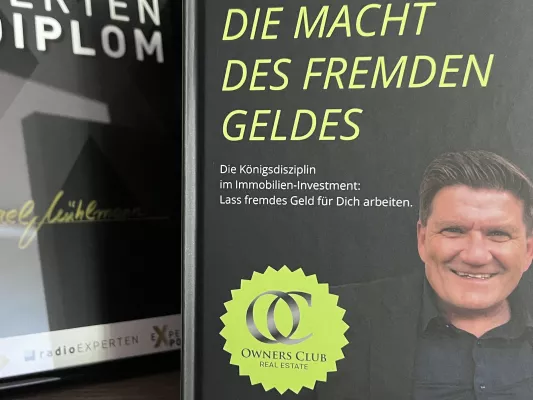 Michael Mühlmann: Die Macht des fremden Geldes. Die Königsdisziplin im Immobilien-Investment. Bild: Michael Mühlmann: Die Macht des fremden Geldes. Die Königsdisziplin im Immobilien-Investment.