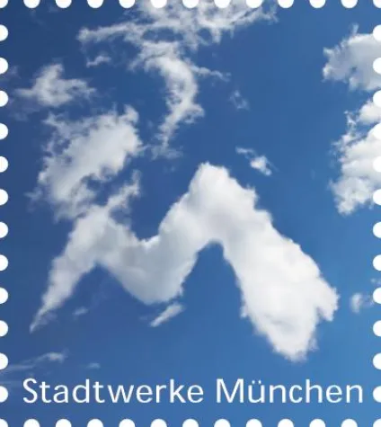 Stadtwerke München verschickt weiß-blaue Briefpost Bild: Stadtwerke München verschickt weiß-blaue Briefpost