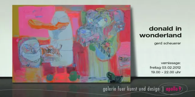 Bild: donald in wonderland, Galerie apollo9 zeigt die aktuellen Werke von Gerd Scheuerer