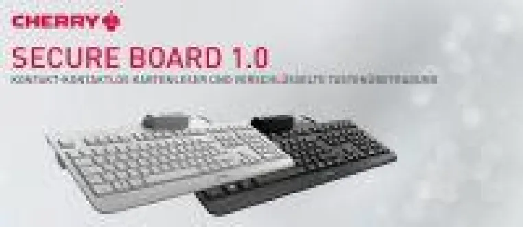 Security-Tastatur zur Verschlüsselung der Tasteneingabe mit integriertem Smartcard- und RF/NFC-Leser Bild: Security-Tastatur zur Verschlüsselung der Tasteneingabe mit integriertem Smartcard- und RF/NFC-Leser