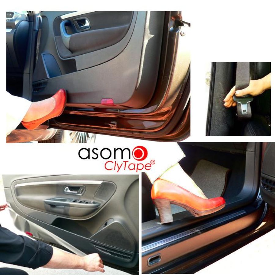 asomo-Schutzfolien schützen Kunststoff- und Lackflächen - ClyTape®  Kunststoffteile-Schutzfolie Innenraum für Mercedes-Benz Modelle