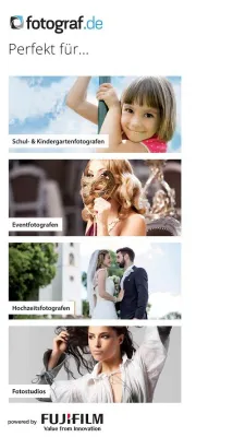 Bild: FUJIFILM Imaging Germany und der Online-Service fotograf.de erweitern ihre Kooperation