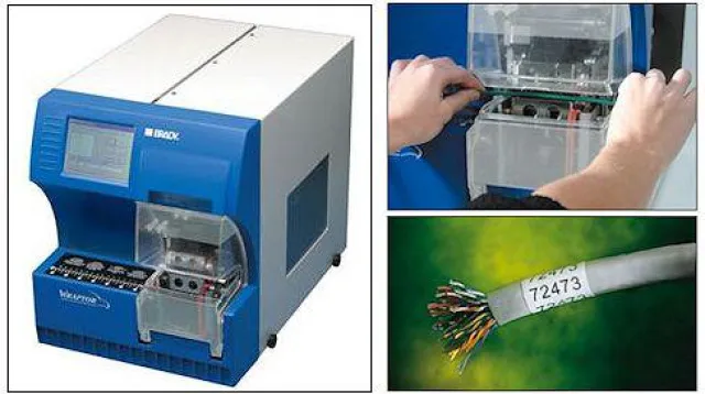 Etikettenapplikator und Drucker in einem für die schnelle Kabelkennzeichnung Bild: Etikettenapplikator und Drucker in einem für die schnelle Kabelkennzeichnung