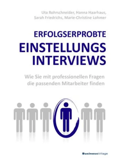 Erfolgserprobte Einstellungsinterviews Bild: Erfolgserprobte Einstellungsinterviews