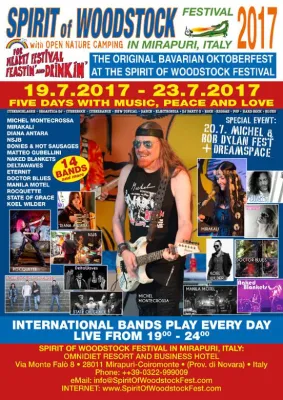 Bild: Spirit of Woodstock Festival 2017: internationales Musikfestival vom 19.07. - 23.07.2017 in Mirapuri