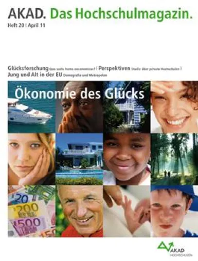 Bild: Neues AKAD-Hochschulmagazin mit dem Schwerpunkt Glücksforschung / Prof. Dr. Klaus Hurrelmann im Interview