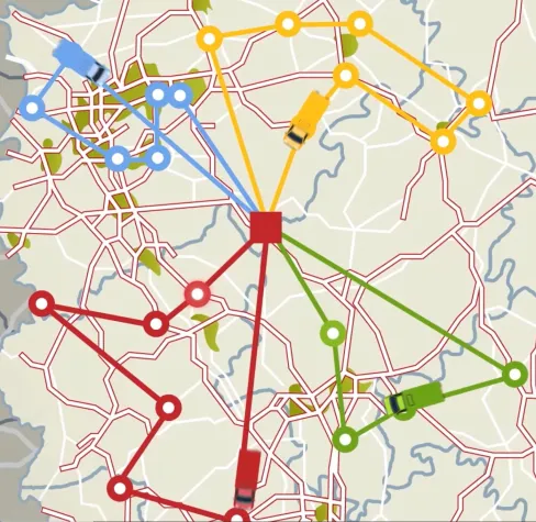JOpt.TourOptimizer ermöglicht Flottenbetreibern die Reduzierung des gesamten Kohlendioxidausstoßes Bild: JOpt.TourOptimizer ermöglicht Flottenbetreibern die Reduzierung des gesamten Kohlendioxidausstoßes