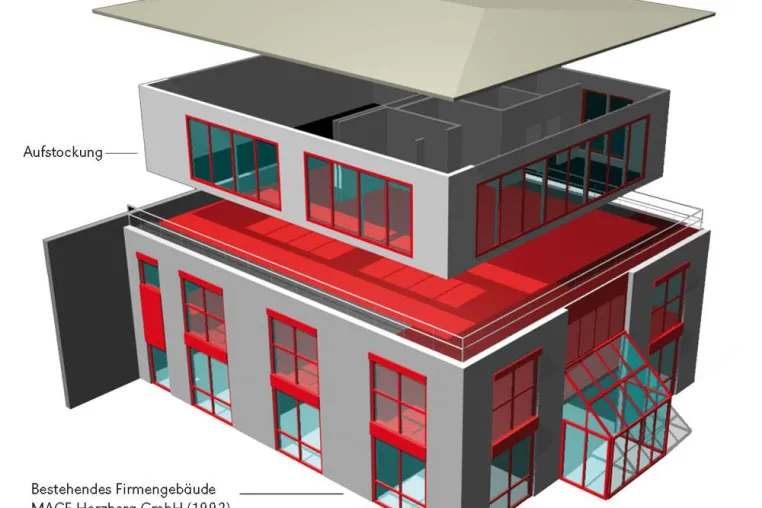 Das neue Aufstockungssystem MAGE® PureWall: Schnell und hochwertig zu mehr individuellem Wohnraum Bild: Das neue Aufstockungssystem MAGE® PureWall: Schnell und hochwertig zu mehr individuellem Wohnraum