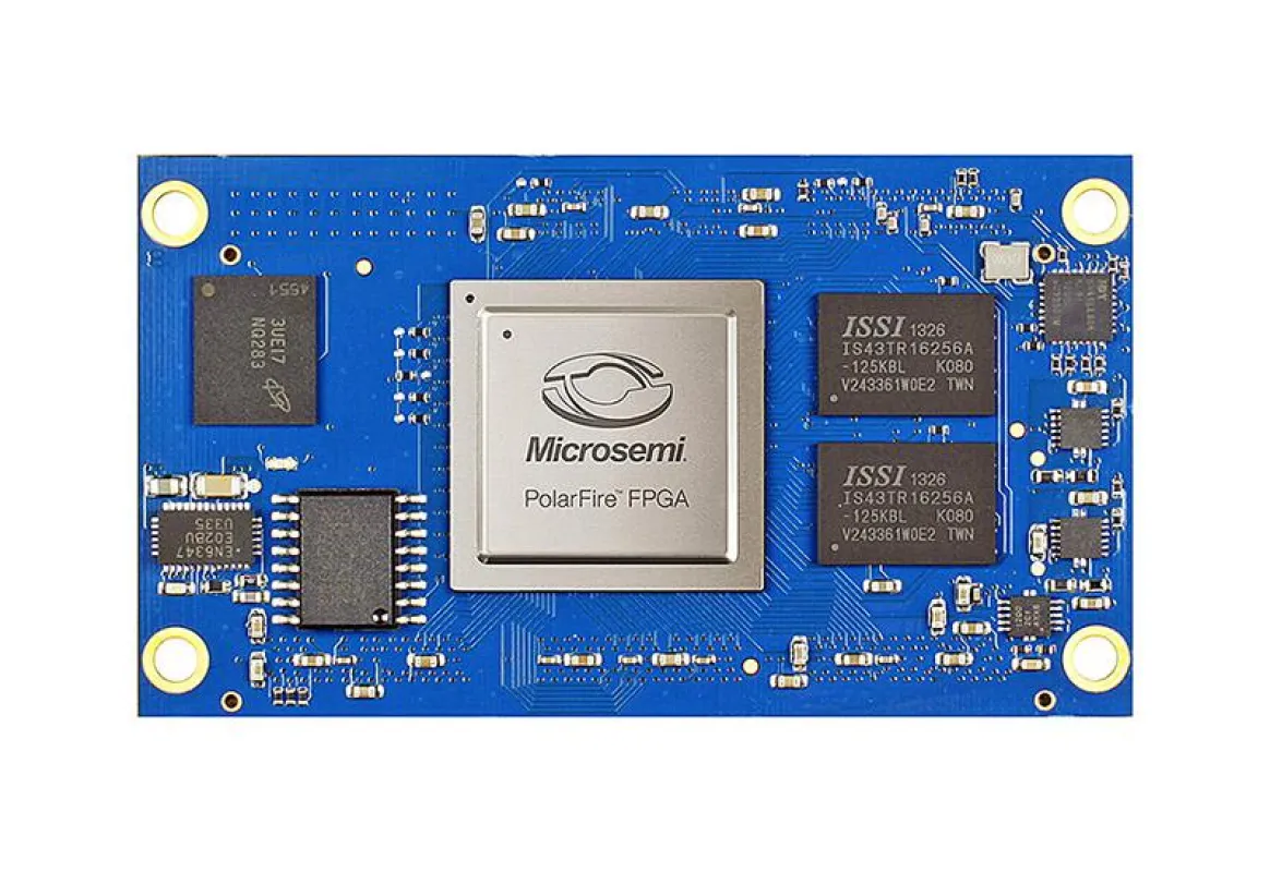 ARIES Embedded integriert Microchips PolarFire FPGA in System-on-Module M100PF für Industrie