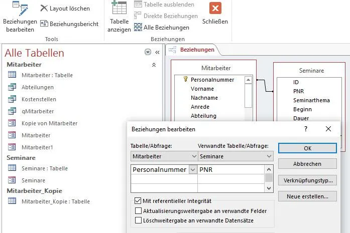 Bild: 61 Videos zum Erklären der Datenbank ergänzen den Unterricht