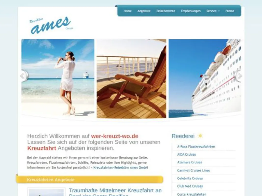 Neuer Glanz bei Kreuzfahrten - Wer-Kreuzt-Wo.de