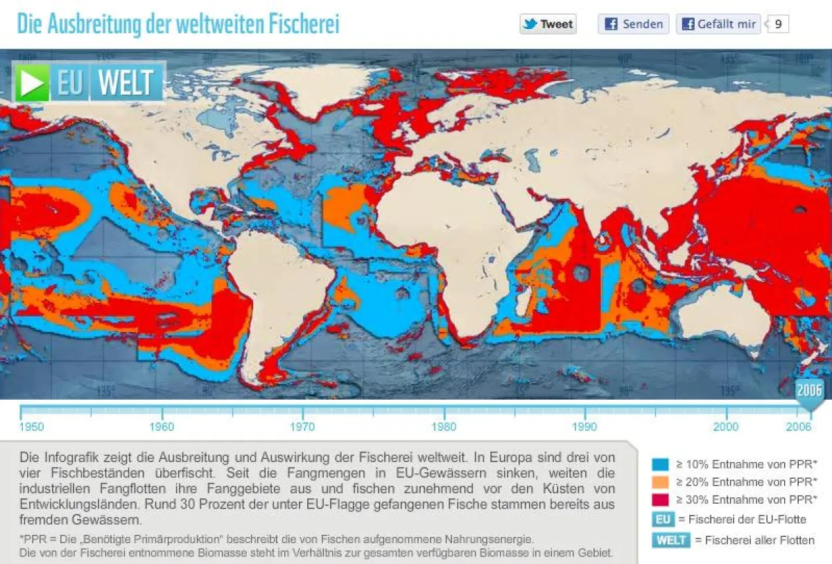 Überfischung im Netz, ?ixtract realisiert interaktive Grafik für den WWF
