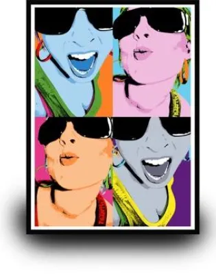 Bild: Weihnachten mit Andy Warhol: Das eigene Portrait als Pop-Art Kunstwerk