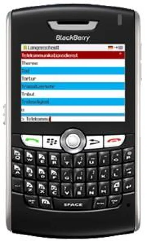 Wörterbücher von Langenscheidt auf dem Blackberry