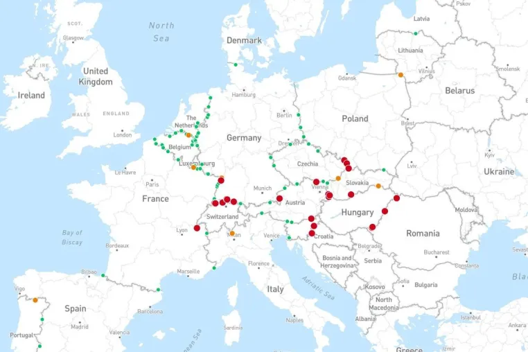 Live-Daten zu grenzüberschreitendem Warentransport Bild: Live-Daten zu grenzüberschreitendem Warentransport
