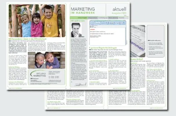 Bild: Erstausgabe des Journals "Marketing im Handwerk" veröffentlicht