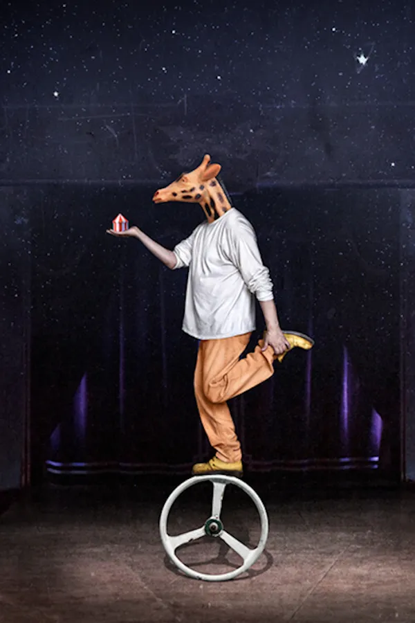  Jordi Urbón, Zirkus 05. Digitale Malerei auf Aluminium-Dibond, 100 x 70 cm.