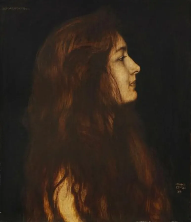 Franz von Stuck, Aschenbrödel, 1899, Öl auf Holz, 49,1 x  42,3 cm. EUR 80.000-120.000