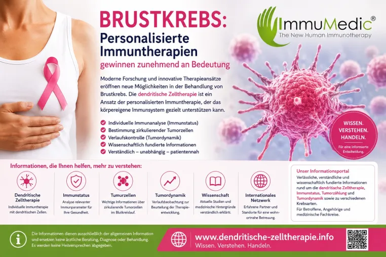 Bild: Brustkrebs: Personalisierte Immuntherapien gewinnen an Bedeutung – neues Informationsportal