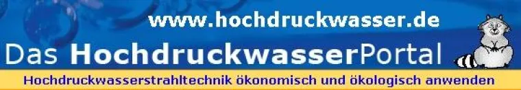 Bild: Unabhängige Hochdruckwasser-Kompetenzseite jetzt auch mit Werbemöglichkeiten