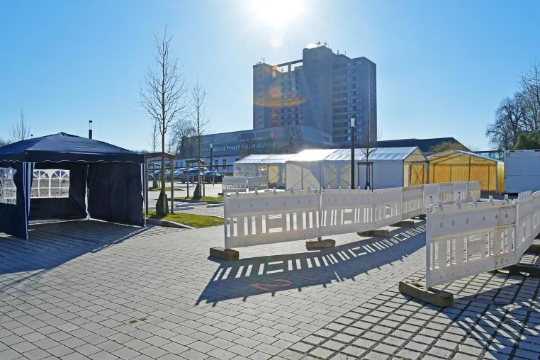 Knappschaftskrankenhaus richtet „vorgelagerte Notaufnahme“ ein Bild: Knappschaftskrankenhaus richtet „vorgelagerte Notaufnahme“ ein
