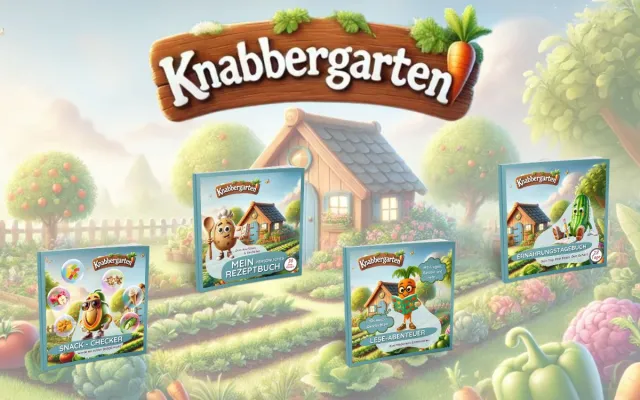 Bild: Kinderbücher zum Mitmachen: Wie Knabbergarten Kindern Obst und Gemüse spielerisch näherbringt