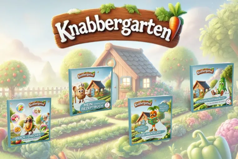 Bild: Kinderbücher zum Mitmachen: Wie Knabbergarten Kindern Obst und Gemüse spielerisch näherbringt