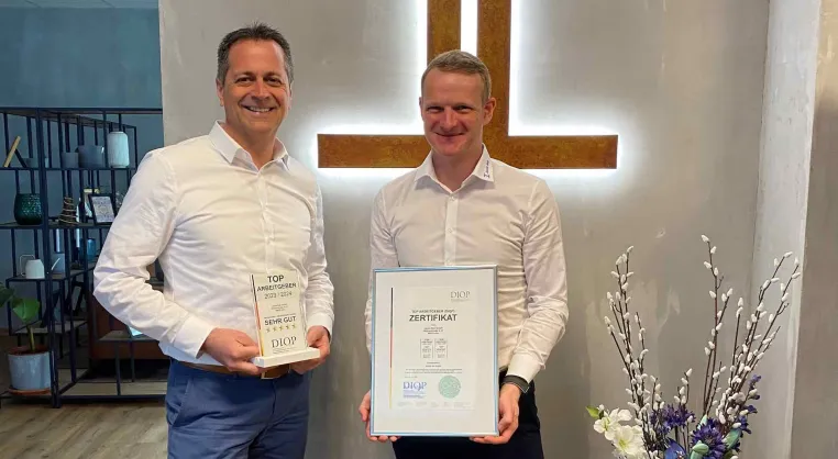 Jacob Bek GmbH als Top-Arbeitgeber zertifiziert Bild: Jacob Bek GmbH als Top-Arbeitgeber zertifiziert